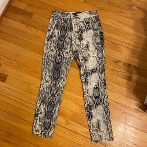 Zara snake print pant